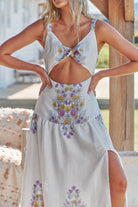 JAASE | DAYLILIES WHITE LINEN BIANCA MAXI DRESS | Bohemian Love Runway
