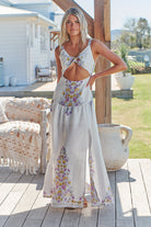 JAASE | DAYLILIES WHITE LINEN BIANCA MAXI DRESS | Bohemian Love Runway
