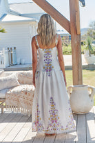 JAASE | DAYLILIES WHITE LINEN BIANCA MAXI DRESS | Bohemian Love Runway