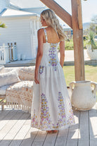 JAASE | DAYLILIES WHITE LINEN BIANCA MAXI DRESS | Bohemian Love Runway