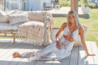 JAASE | DAYLILIES WHITE LINEN BIANCA MAXI DRESS | Bohemian Love Runway
