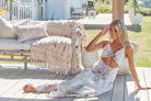 JAASE | DAYLILIES WHITE LINEN BIANCA MAXI DRESS | Bohemian Love Runway