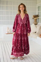 JAASE | RHUBARB KIVA TERESA MAXI DRESS | Bohemian Love Runway