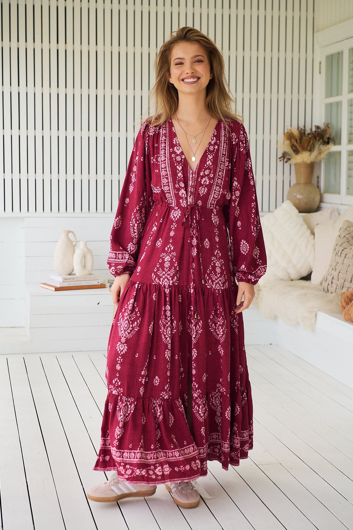 JAASE | RHUBARB KIVA TERESA MAXI DRESS | Bohemian Love Runway