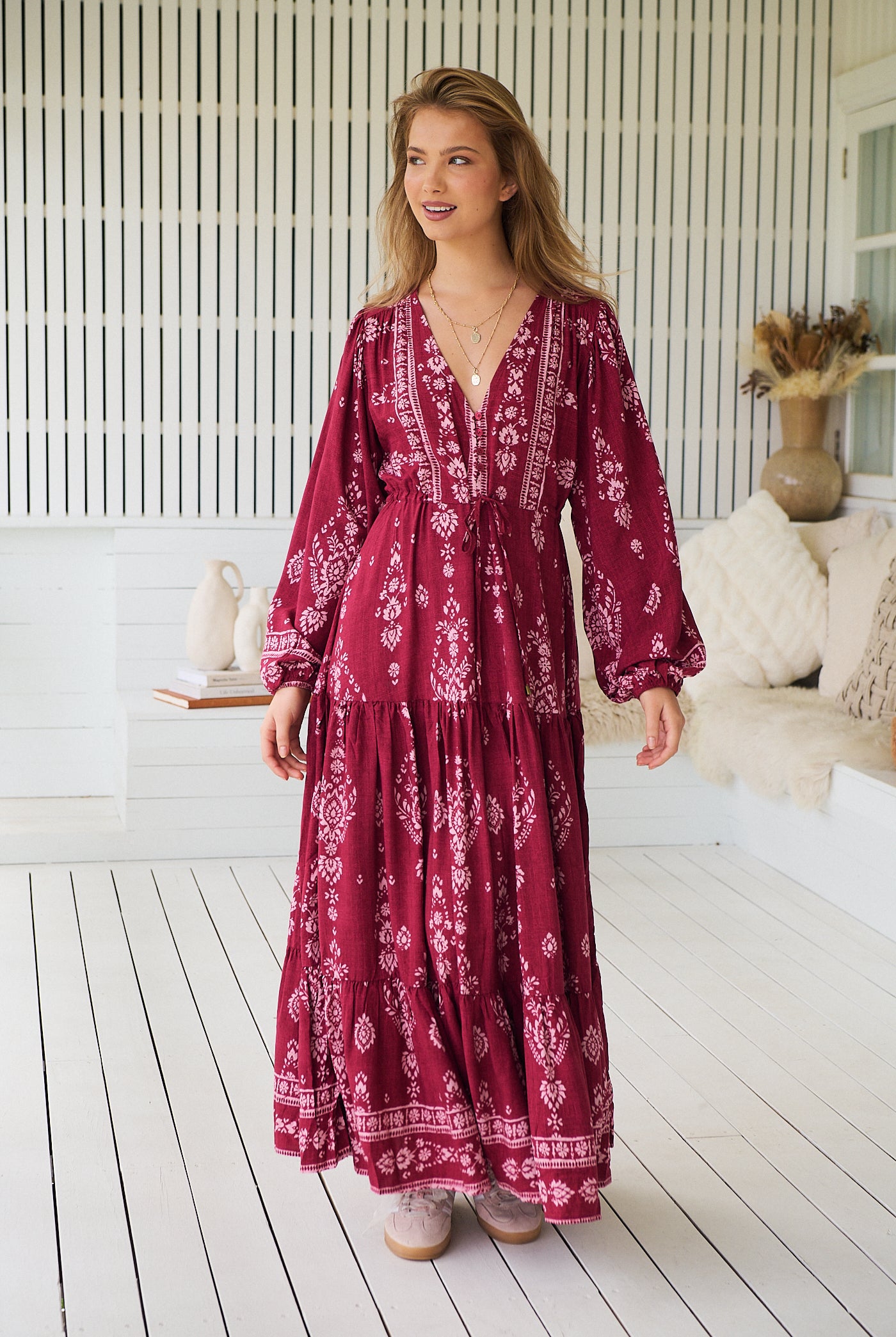 JAASE | RHUBARB KIVA TERESA MAXI DRESS | Bohemian Love Runway