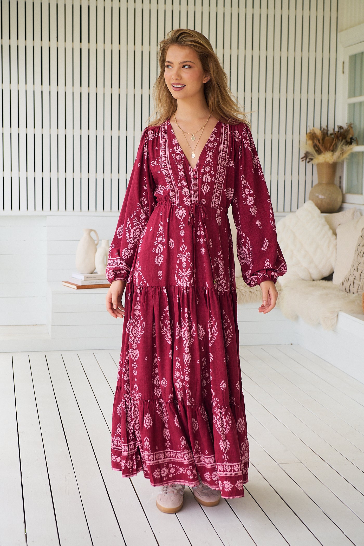 JAASE | RHUBARB KIVA TERESA MAXI DRESS | Bohemian Love Runway