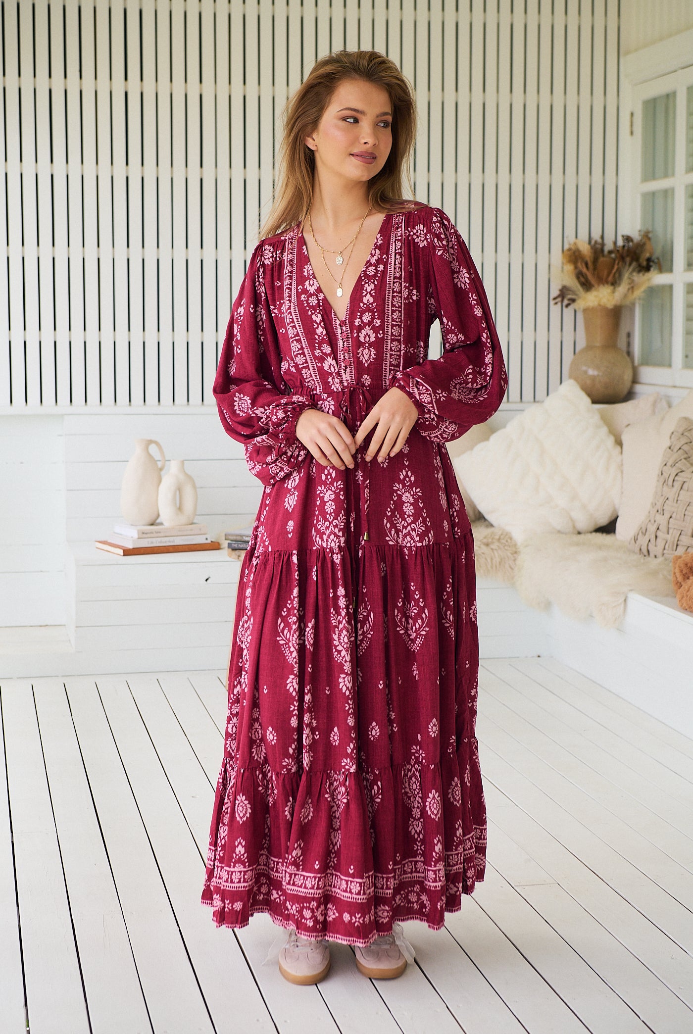 JAASE | RHUBARB KIVA TERESA MAXI DRESS | Bohemian Love Runway