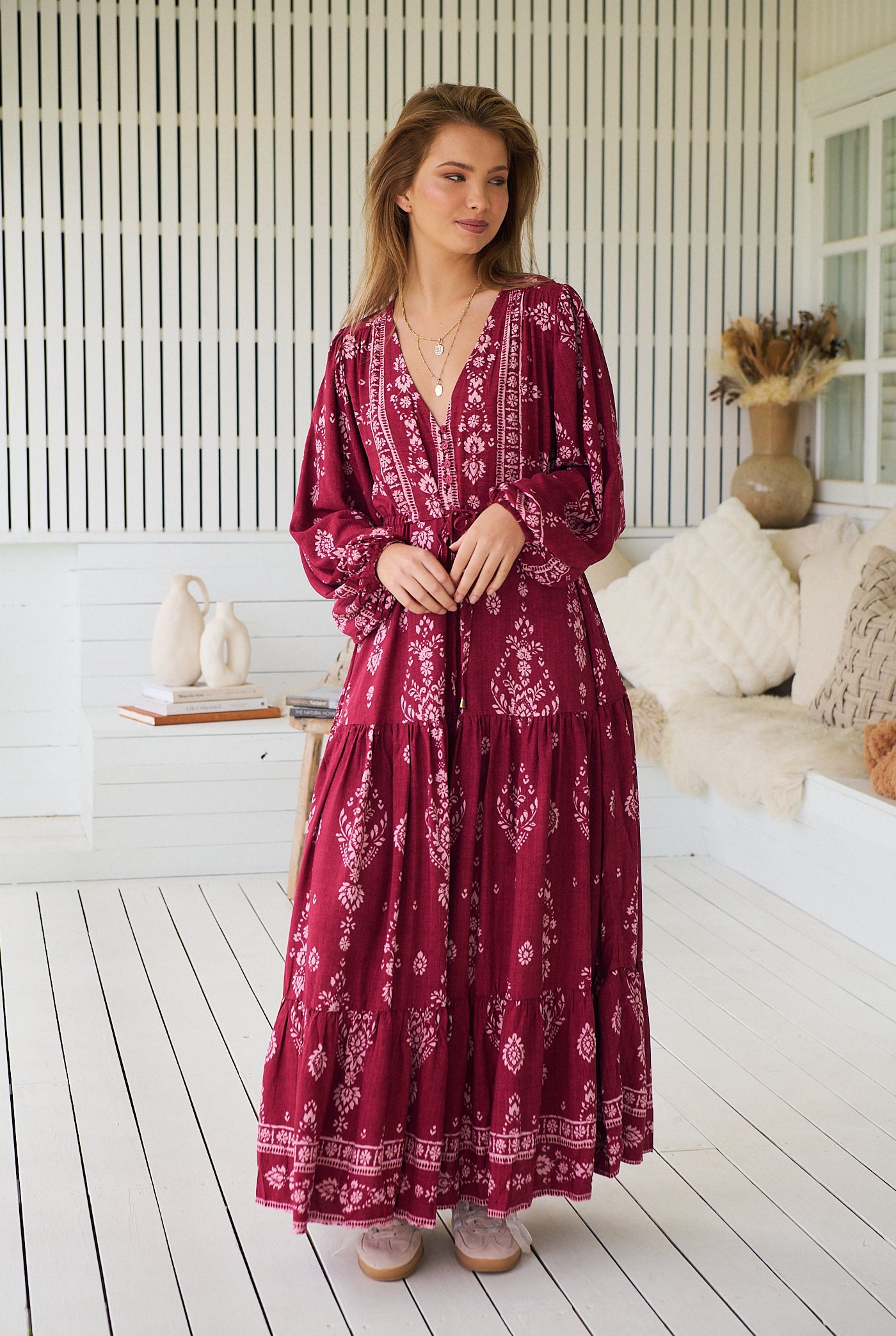 JAASE | RHUBARB KIVA TERESA MAXI DRESS | Bohemian Love Runway