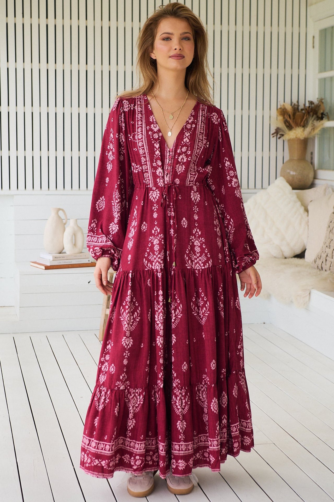 JAASE | RHUBARB KIVA TERESA MAXI DRESS | Bohemian Love Runway
