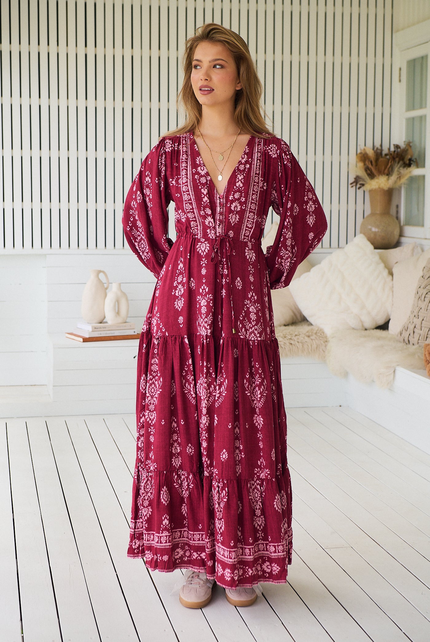JAASE | RHUBARB KIVA TERESA MAXI DRESS | Bohemian Love Runway