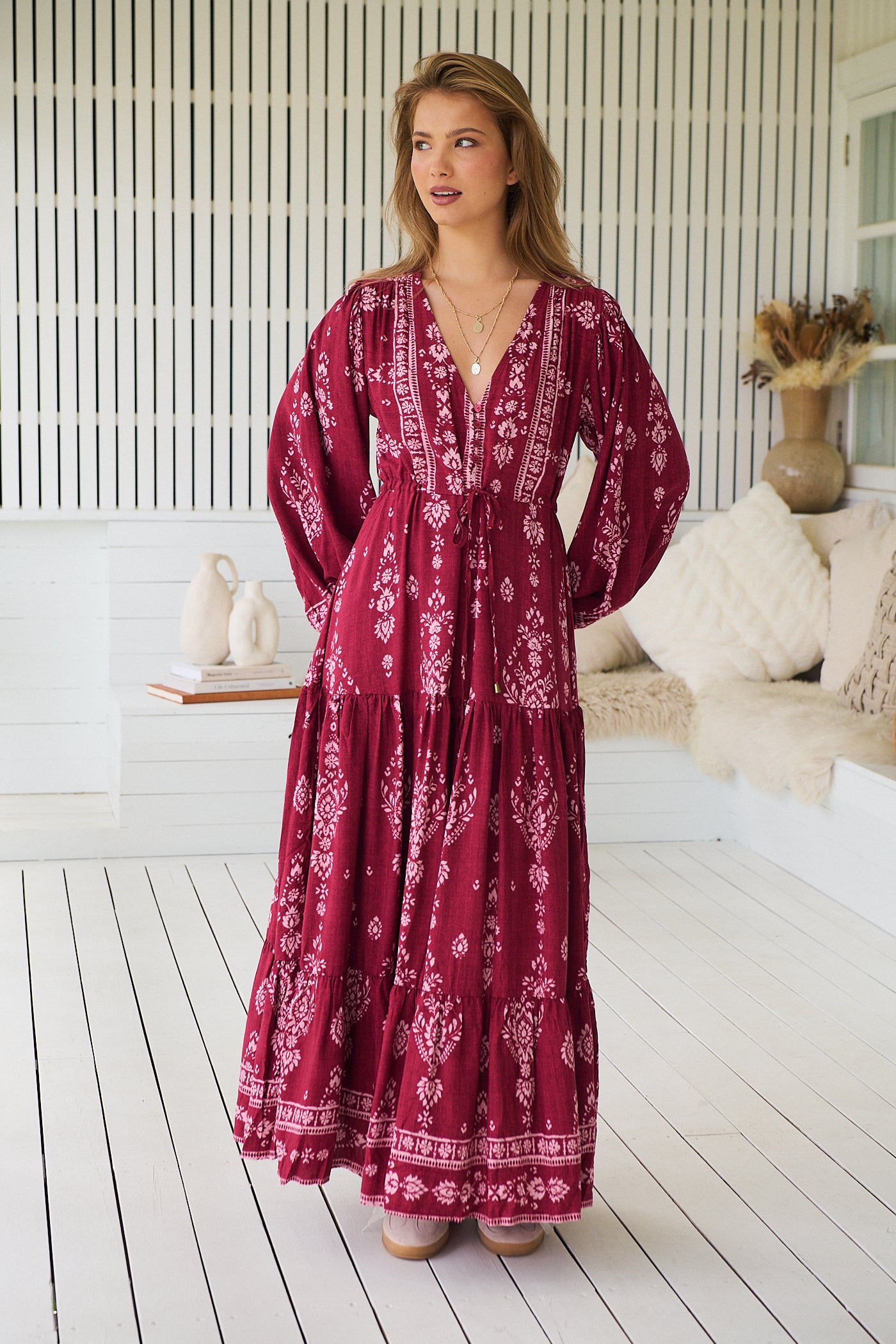JAASE | RHUBARB KIVA TERESA MAXI DRESS | Bohemian Love Runway