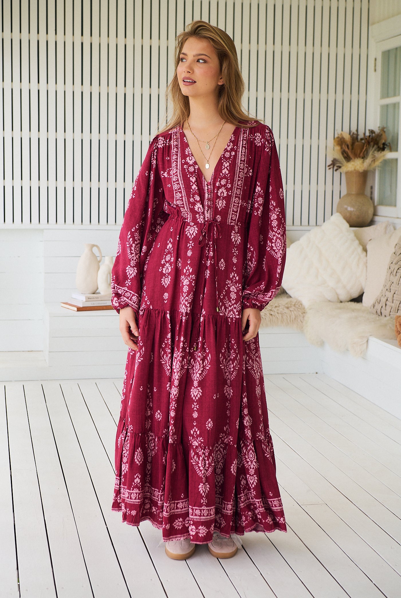 JAASE | RHUBARB KIVA TERESA MAXI DRESS | Bohemian Love Runway