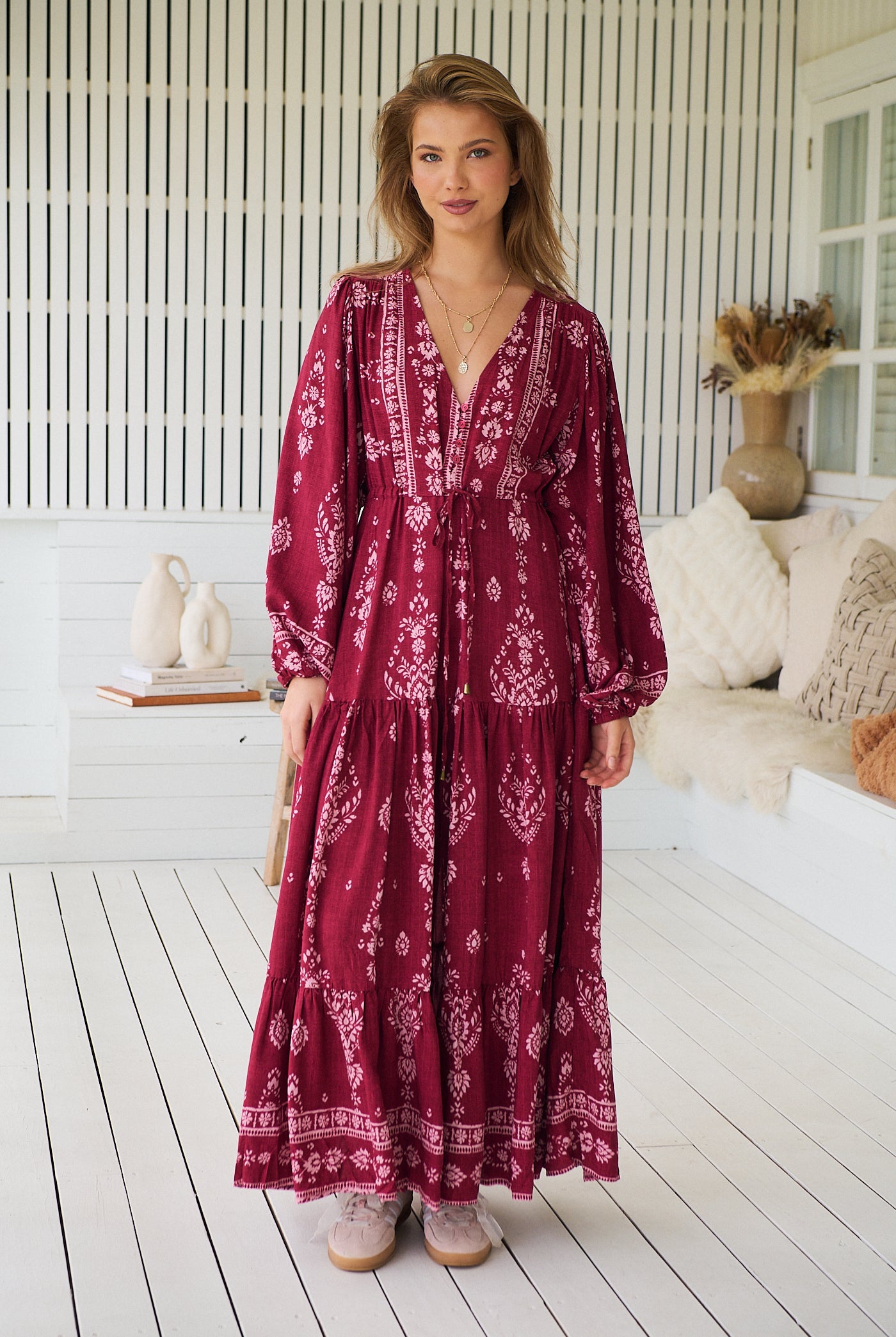 JAASE | RHUBARB KIVA TERESA MAXI DRESS | Bohemian Love Runway