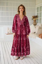 JAASE | RHUBARB KIVA TERESA MAXI DRESS | Bohemian Love Runway
