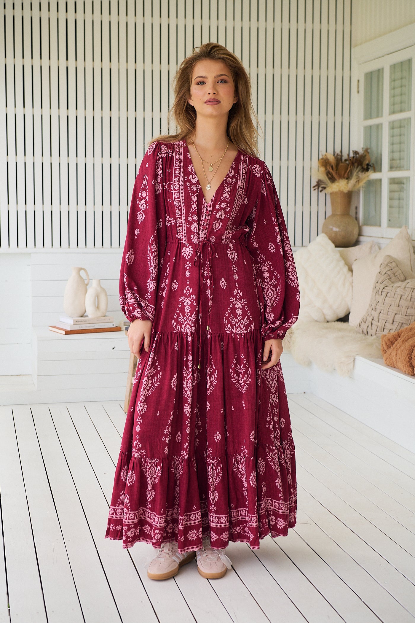 JAASE | RHUBARB KIVA TERESA MAXI DRESS | Bohemian Love Runway