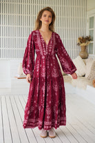 JAASE | RHUBARB KIVA TERESA MAXI DRESS | Bohemian Love Runway