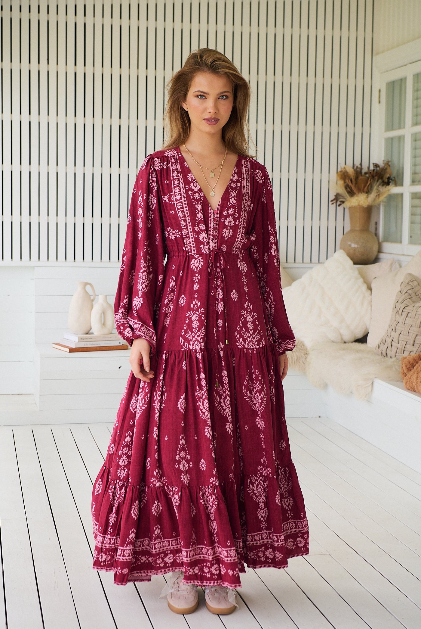 JAASE | RHUBARB KIVA TERESA MAXI DRESS | Bohemian Love Runway