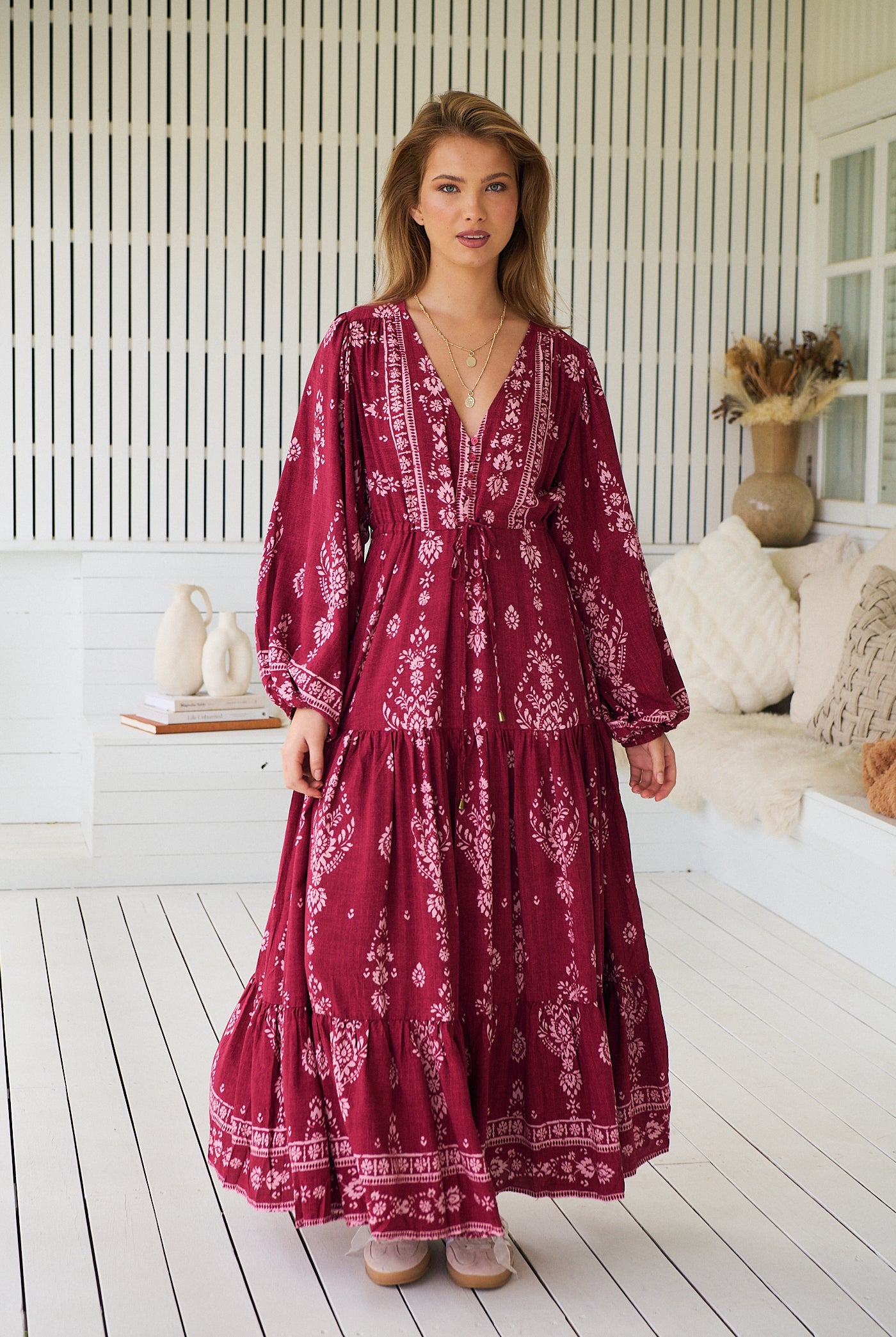 JAASE | RHUBARB KIVA TERESA MAXI DRESS | Bohemian Love Runway