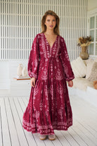 JAASE | RHUBARB KIVA TERESA MAXI DRESS | Bohemian Love Runway