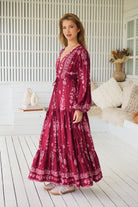JAASE | RHUBARB KIVA TERESA MAXI DRESS | Bohemian Love Runway