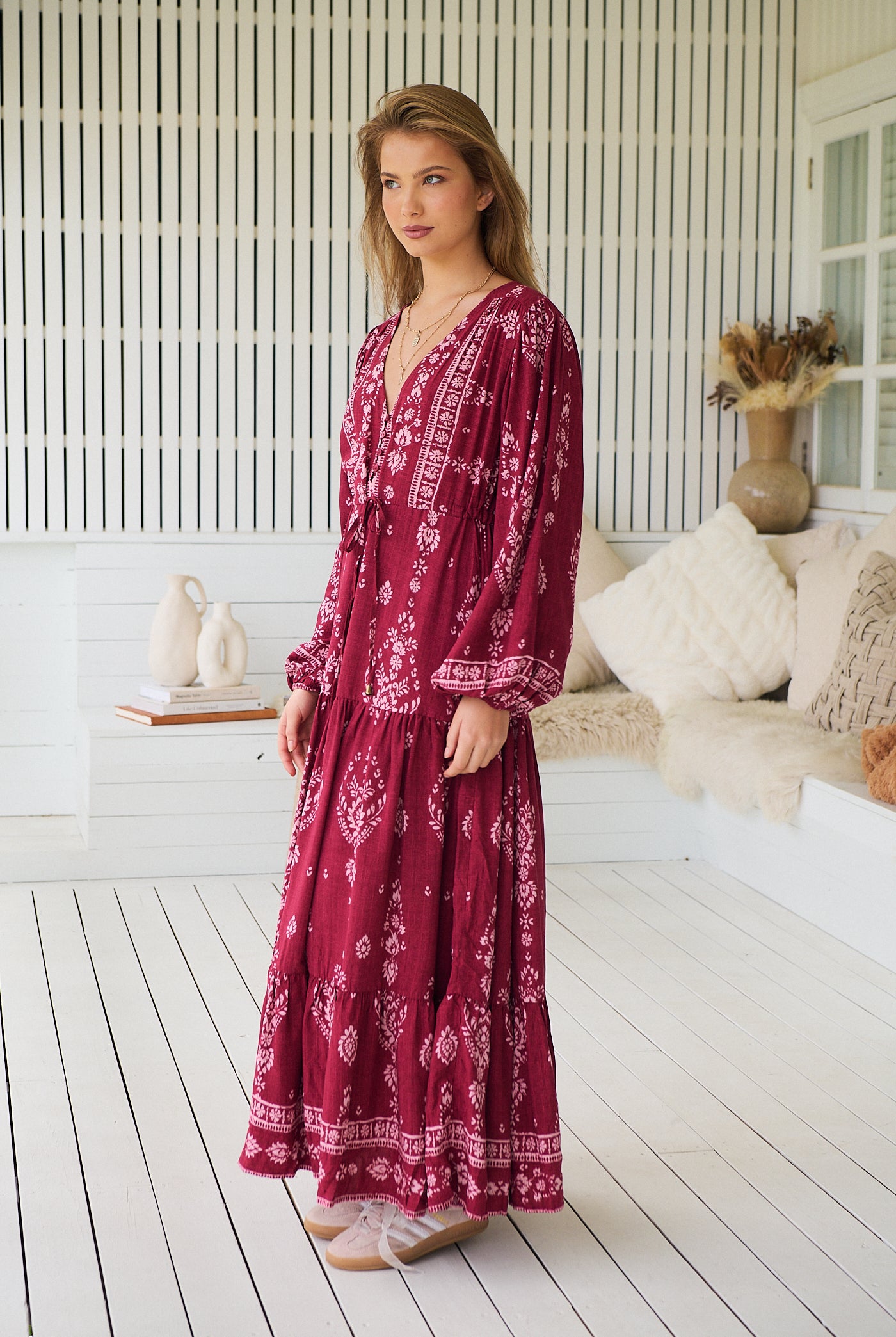 JAASE | RHUBARB KIVA TERESA MAXI DRESS | Bohemian Love Runway