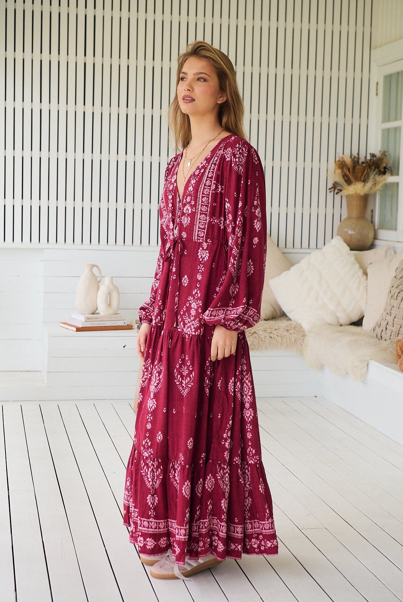 JAASE | RHUBARB KIVA TERESA MAXI DRESS | Bohemian Love Runway