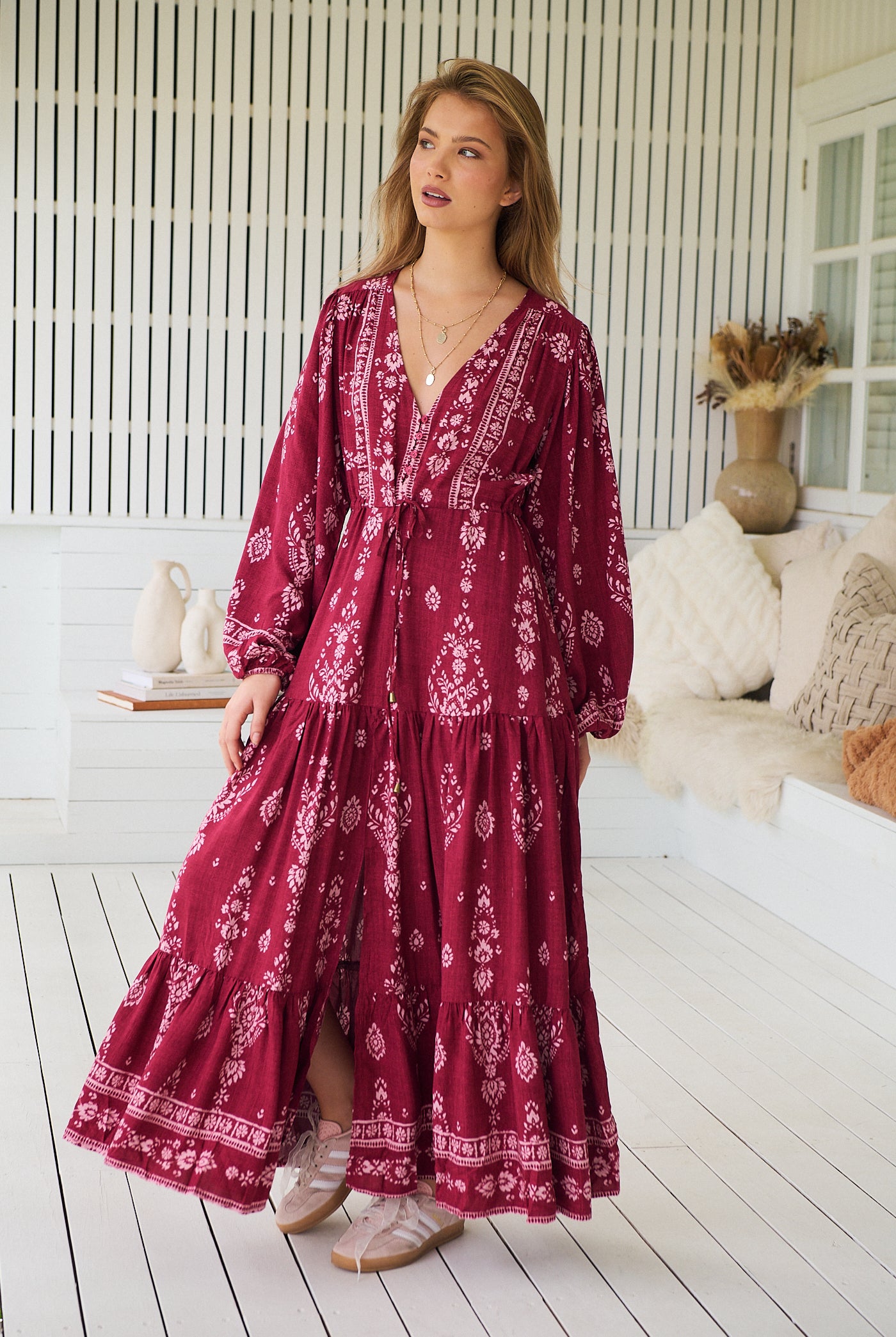 JAASE | RHUBARB KIVA TERESA MAXI DRESS | Bohemian Love Runway