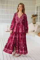 JAASE | RHUBARB KIVA TERESA MAXI DRESS | Bohemian Love Runway