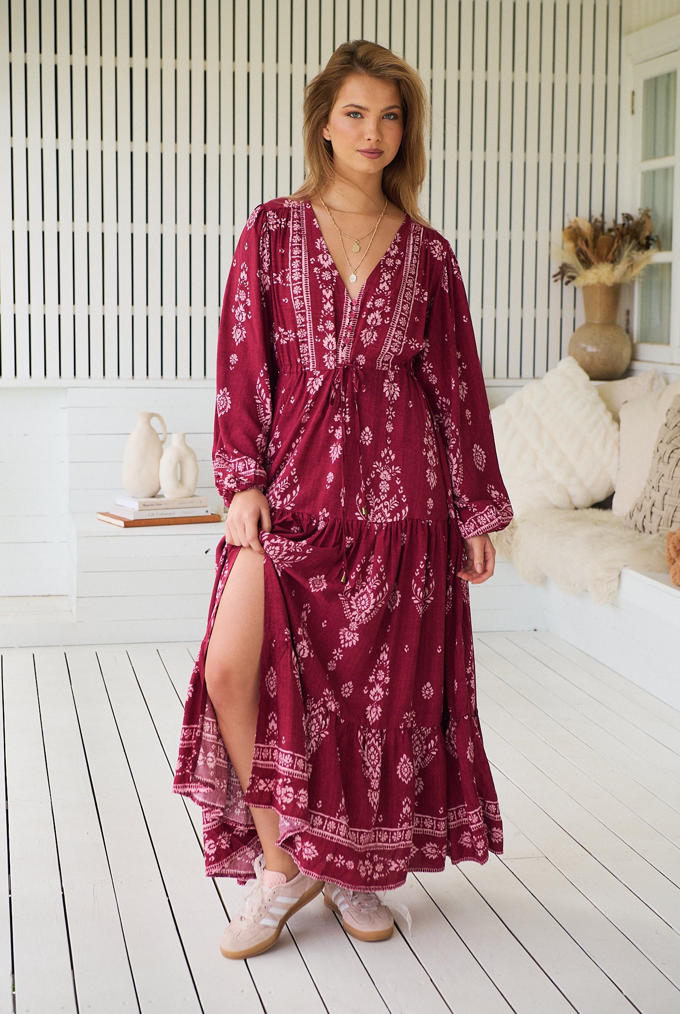 JAASE | RHUBARB KIVA TERESA MAXI DRESS | Bohemian Love Runway