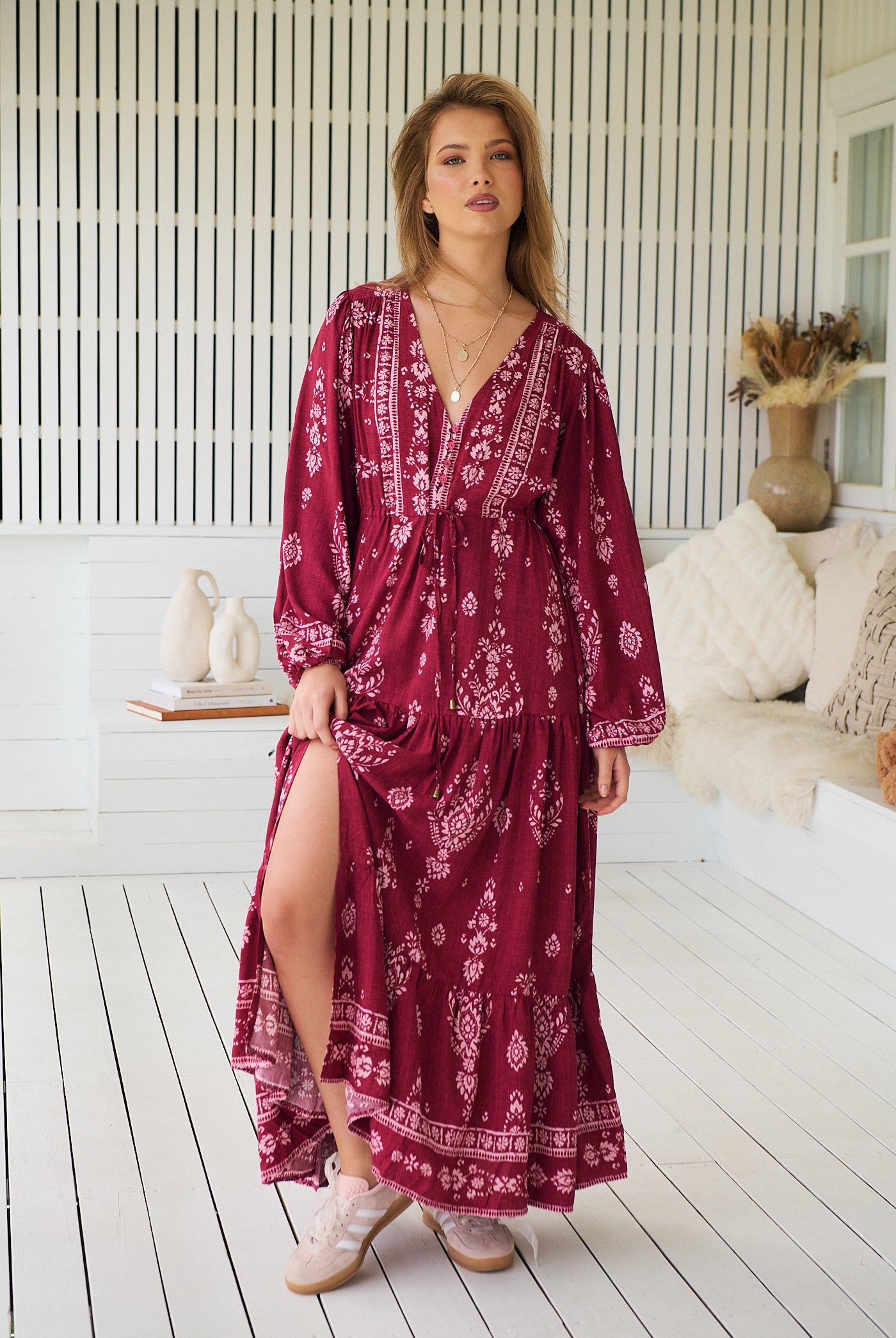 JAASE | RHUBARB KIVA TERESA MAXI DRESS | Bohemian Love Runway