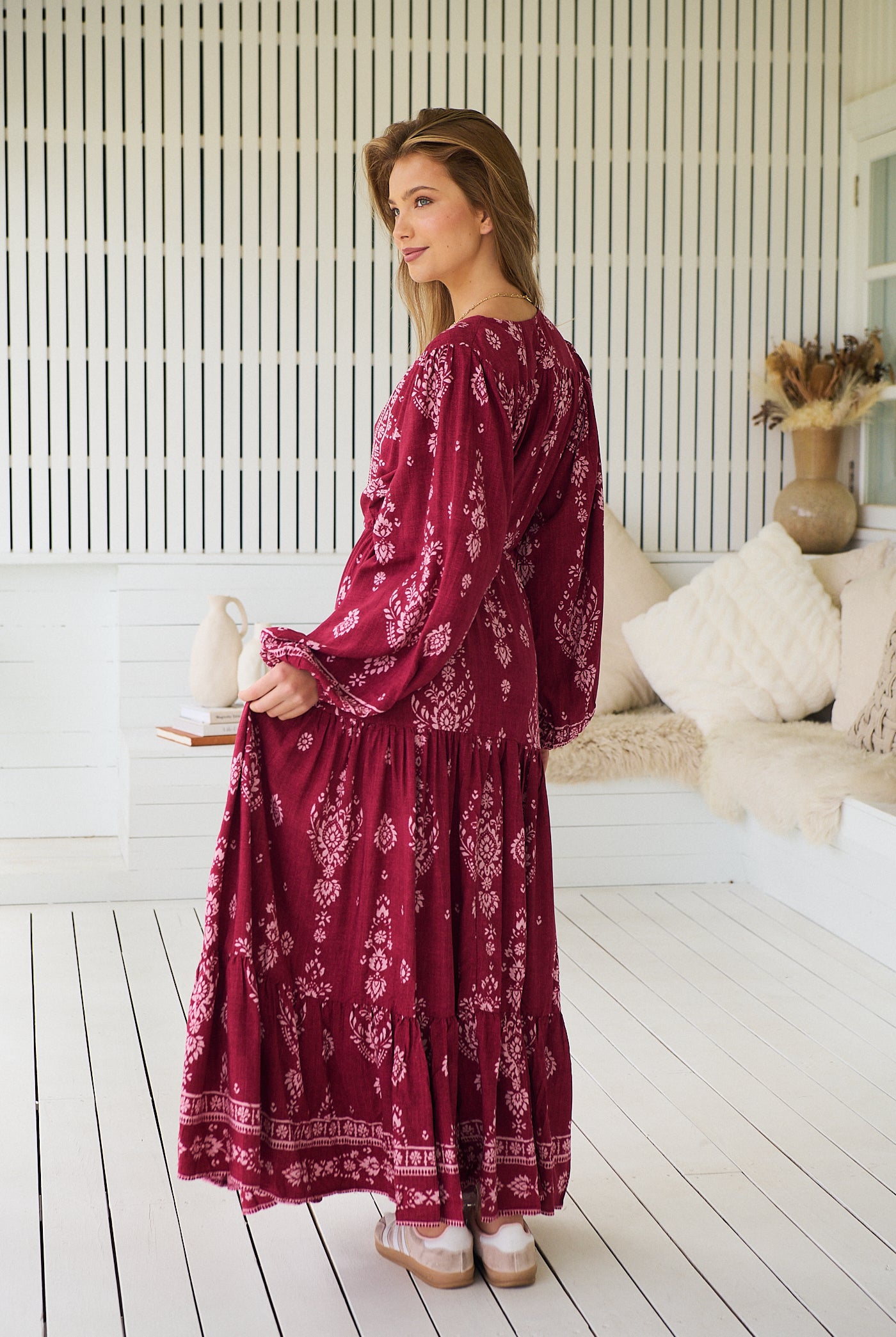JAASE | RHUBARB KIVA TERESA MAXI DRESS | Bohemian Love Runway
