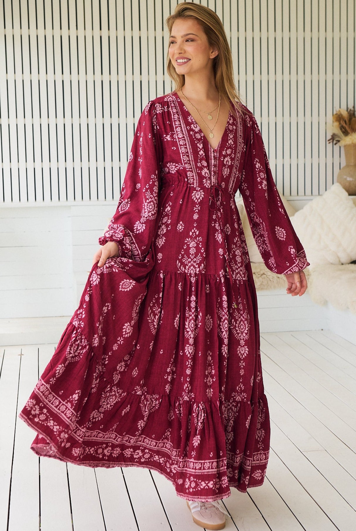 JAASE | RHUBARB KIVA TERESA MAXI DRESS | Bohemian Love Runway