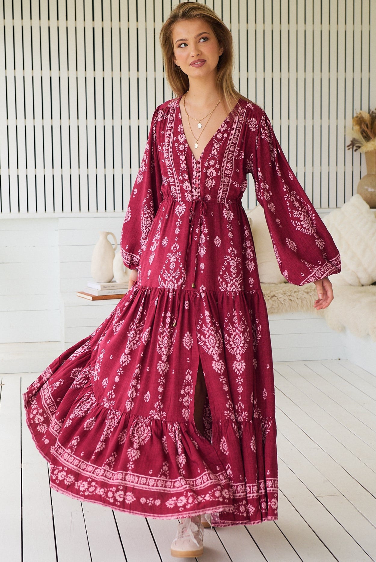 JAASE | RHUBARB KIVA TERESA MAXI DRESS | Bohemian Love Runway