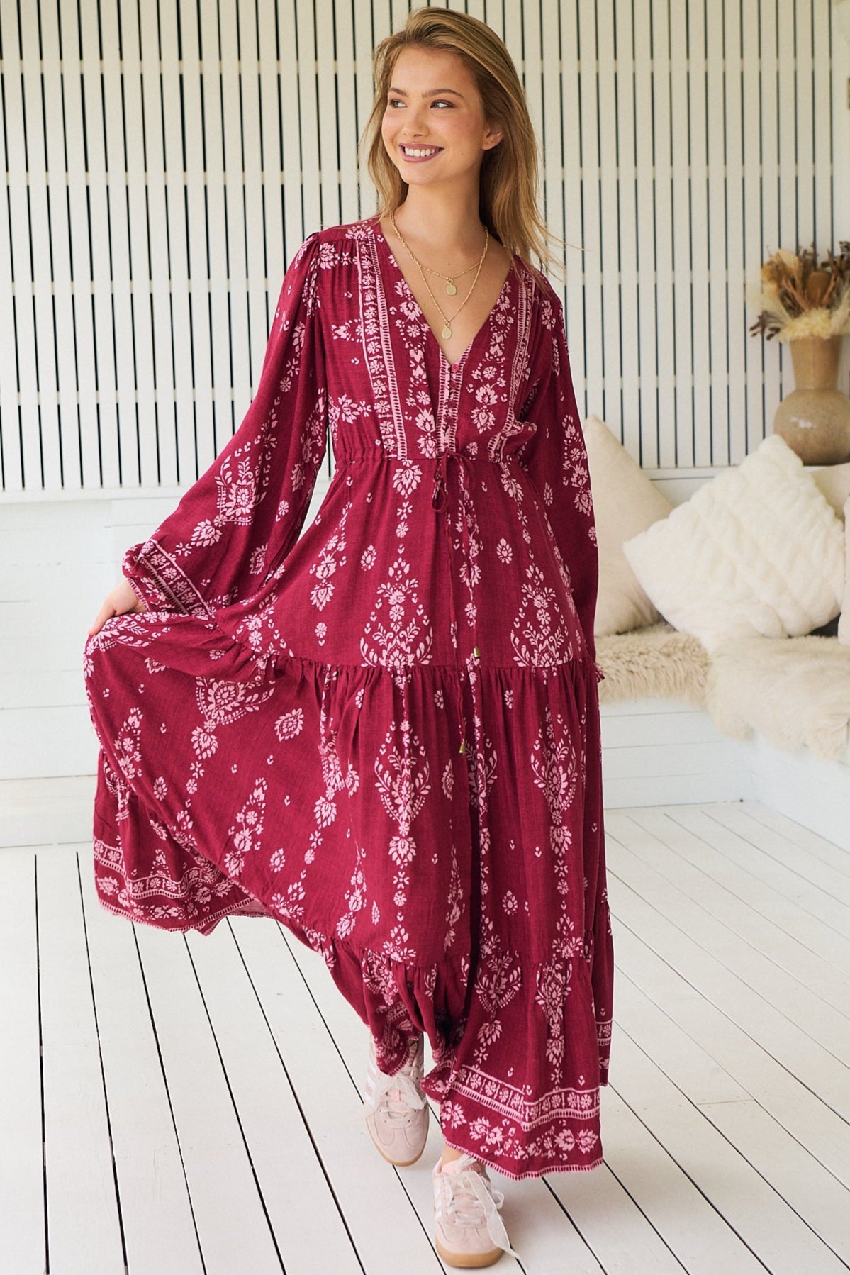 JAASE | RHUBARB KIVA TERESA MAXI DRESS | Bohemian Love Runway