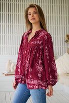 JAASE | RHUBARB KIVA BEE BLOUSE | Bohemian Love Runway