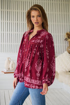 JAASE | RHUBARB KIVA BEE BLOUSE | Bohemian Love Runway