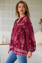 JAASE | RHUBARB KIVA BEE BLOUSE | Bohemian Love Runway
