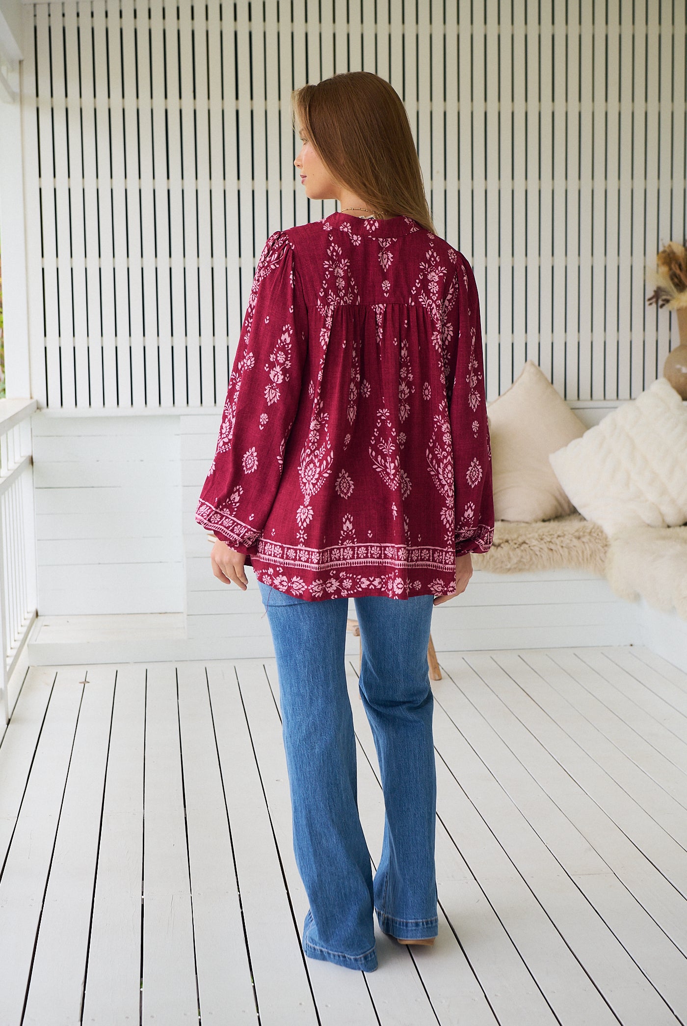 JAASE | RHUBARB KIVA BEE BLOUSE | Bohemian Love Runway