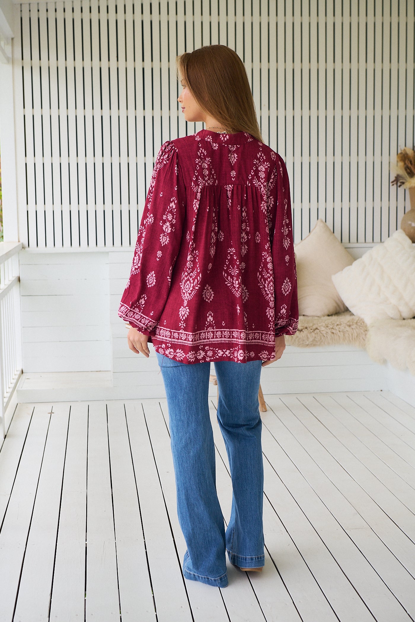 JAASE | RHUBARB KIVA BEE BLOUSE | Bohemian Love Runway