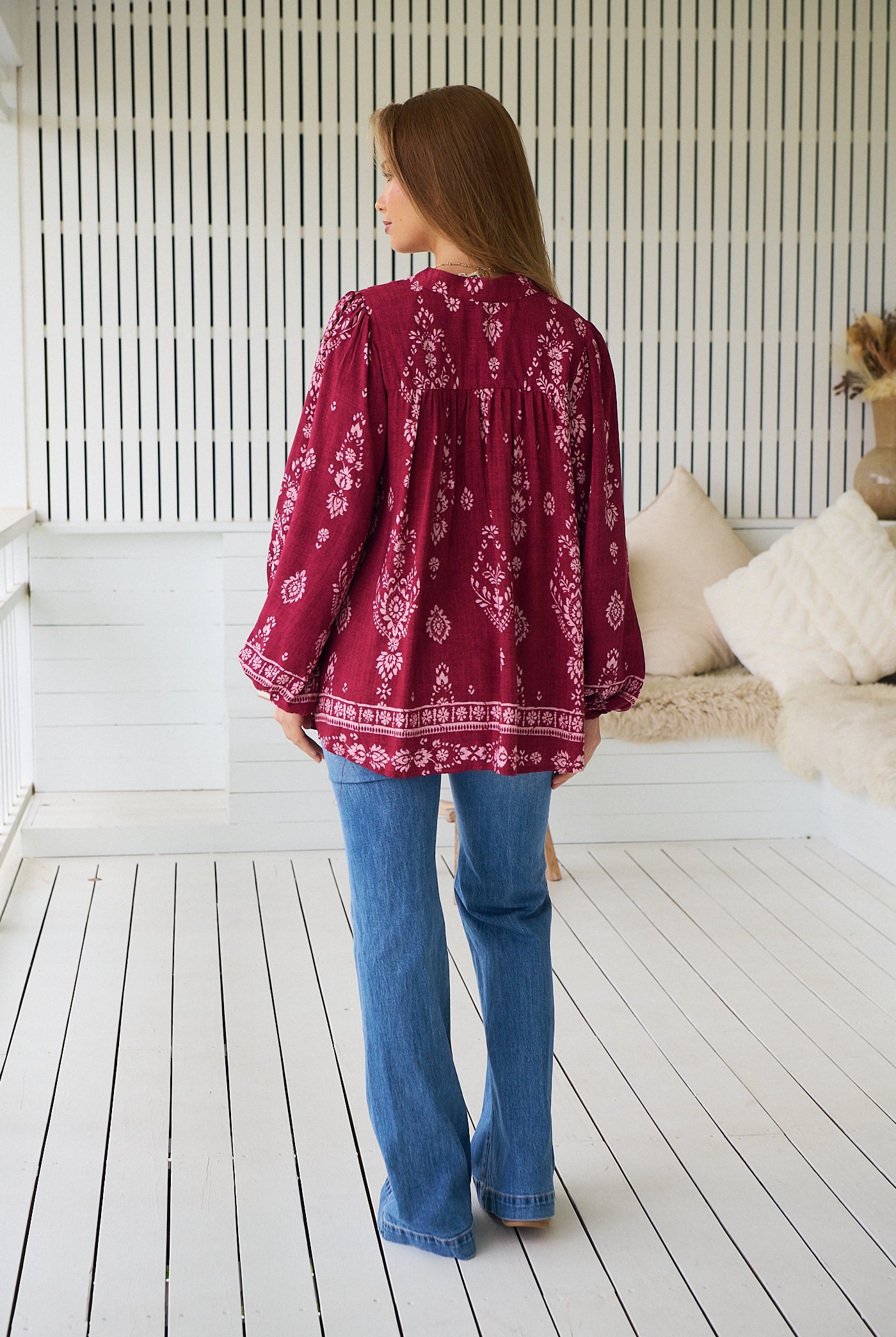JAASE | RHUBARB KIVA BEE BLOUSE | Bohemian Love Runway