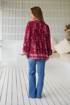 JAASE | RHUBARB KIVA BEE BLOUSE | Bohemian Love Runway