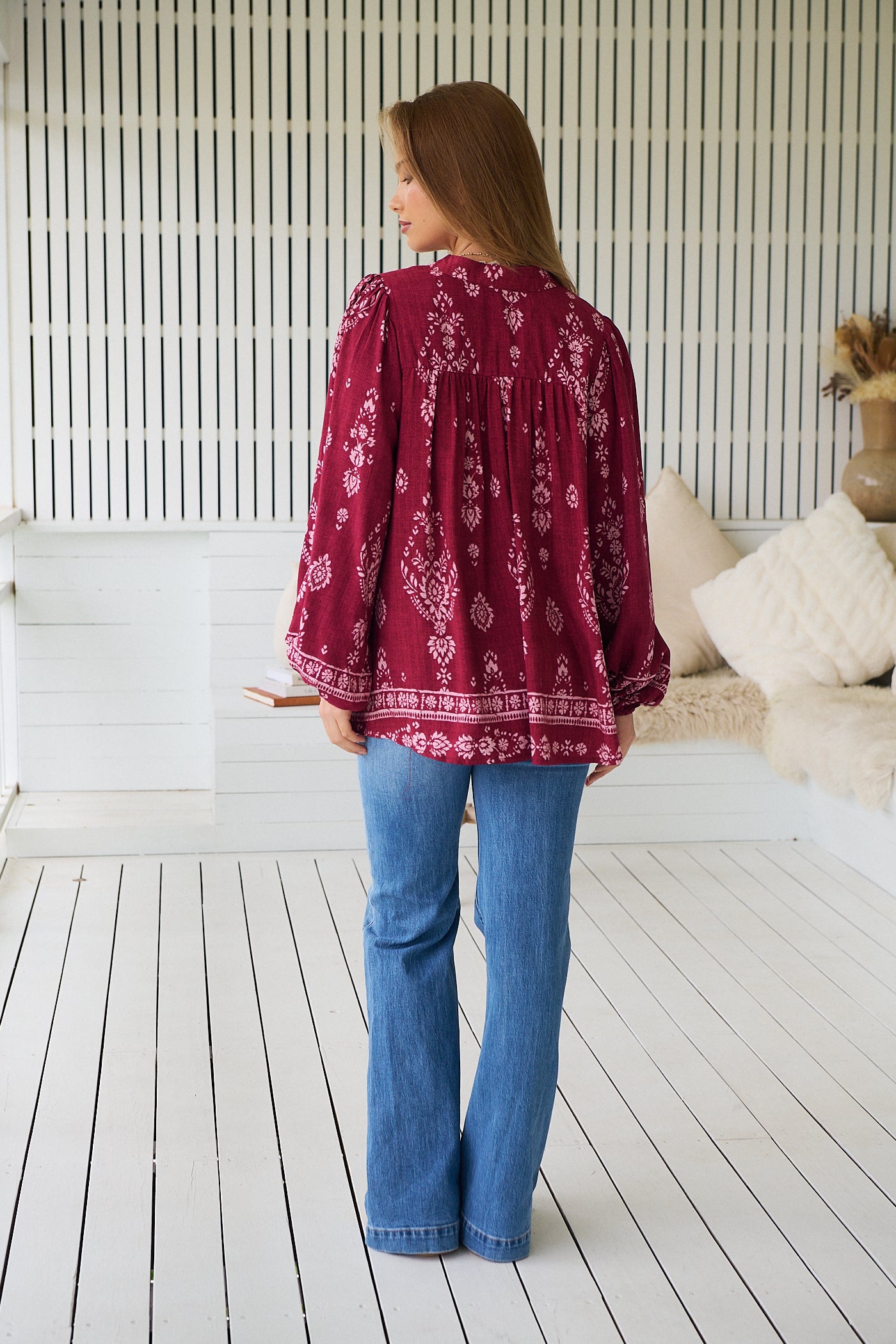 JAASE | RHUBARB KIVA BEE BLOUSE | Bohemian Love Runway