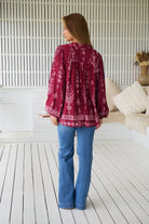 JAASE | RHUBARB KIVA BEE BLOUSE | Bohemian Love Runway