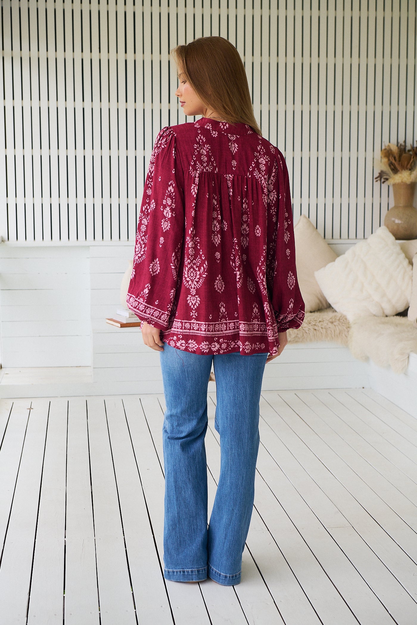 JAASE | RHUBARB KIVA BEE BLOUSE | Bohemian Love Runway