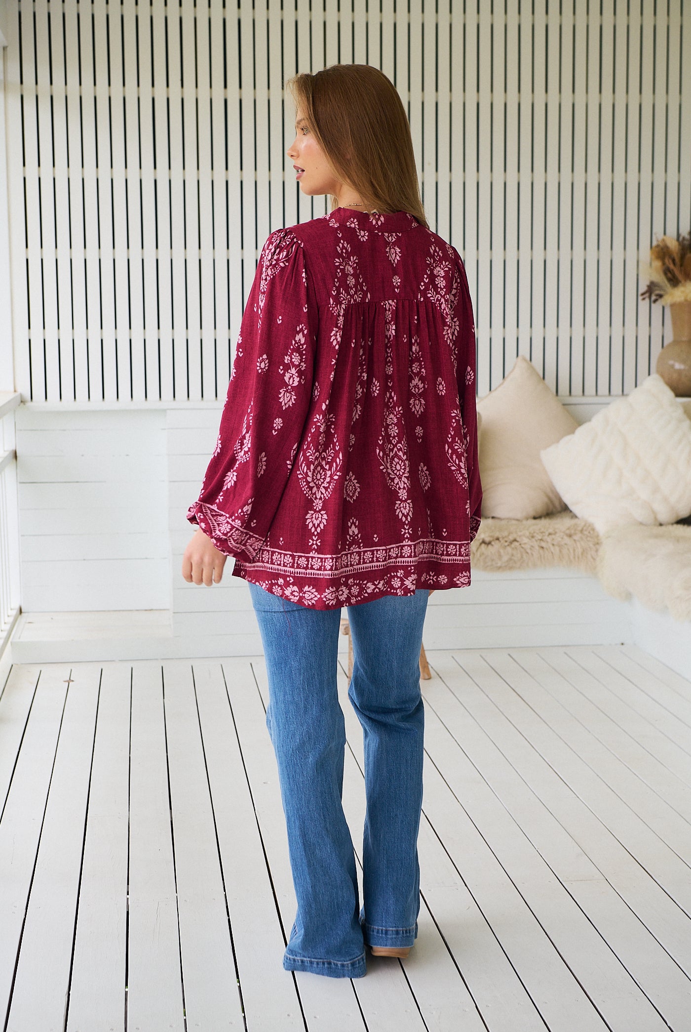 JAASE | RHUBARB KIVA BEE BLOUSE | Bohemian Love Runway