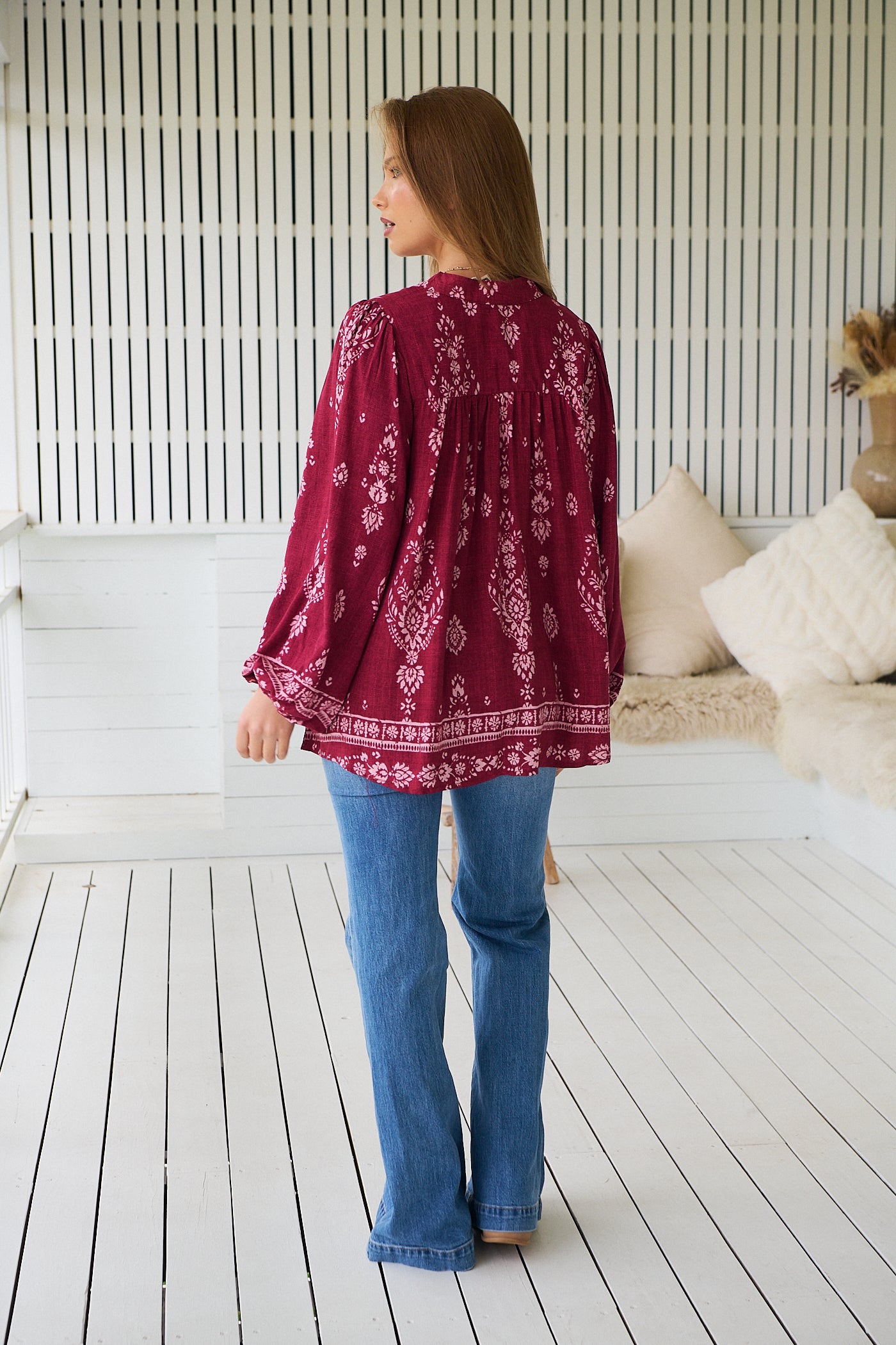 JAASE | RHUBARB KIVA BEE BLOUSE | Bohemian Love Runway