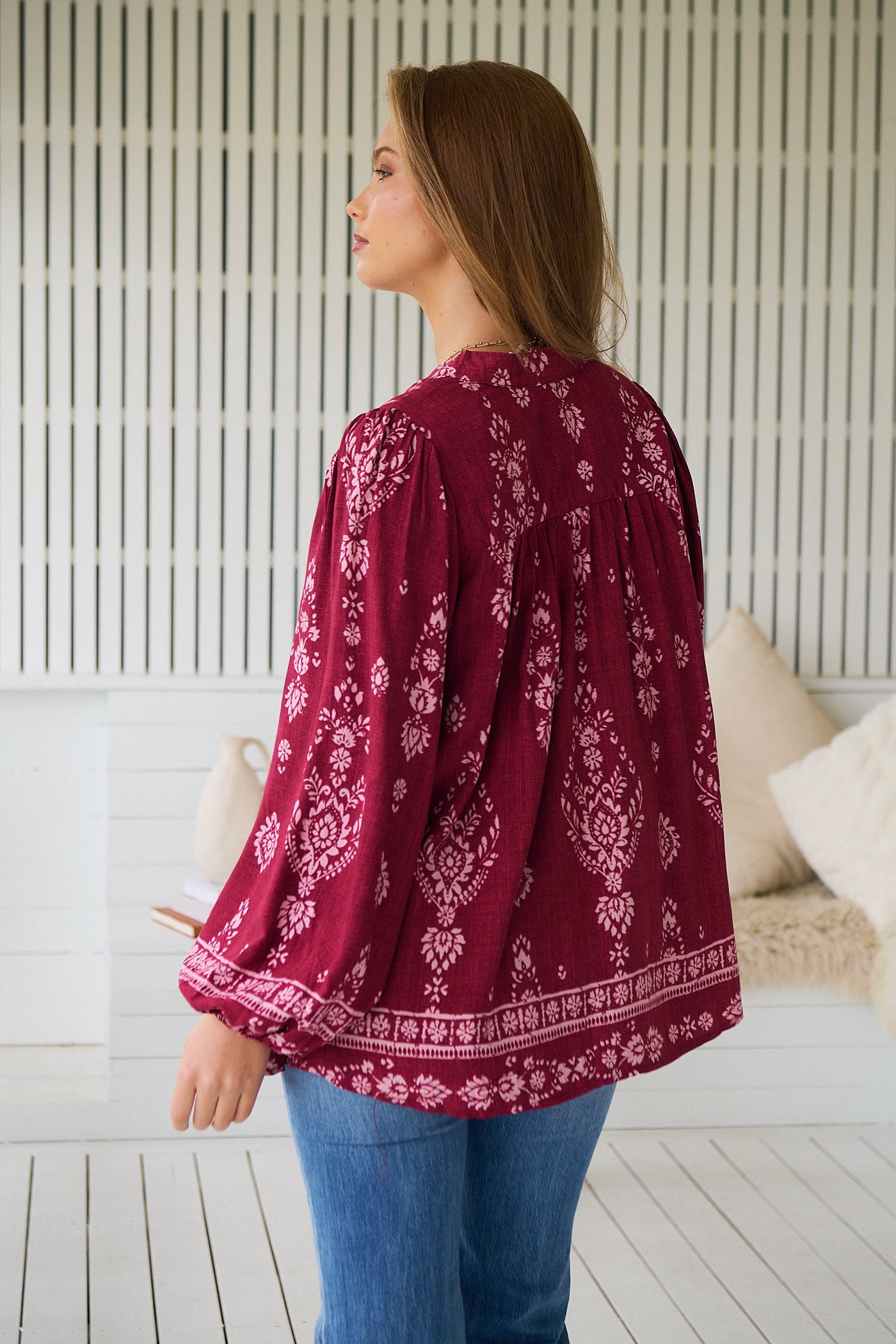 JAASE | RHUBARB KIVA BEE BLOUSE | Bohemian Love Runway