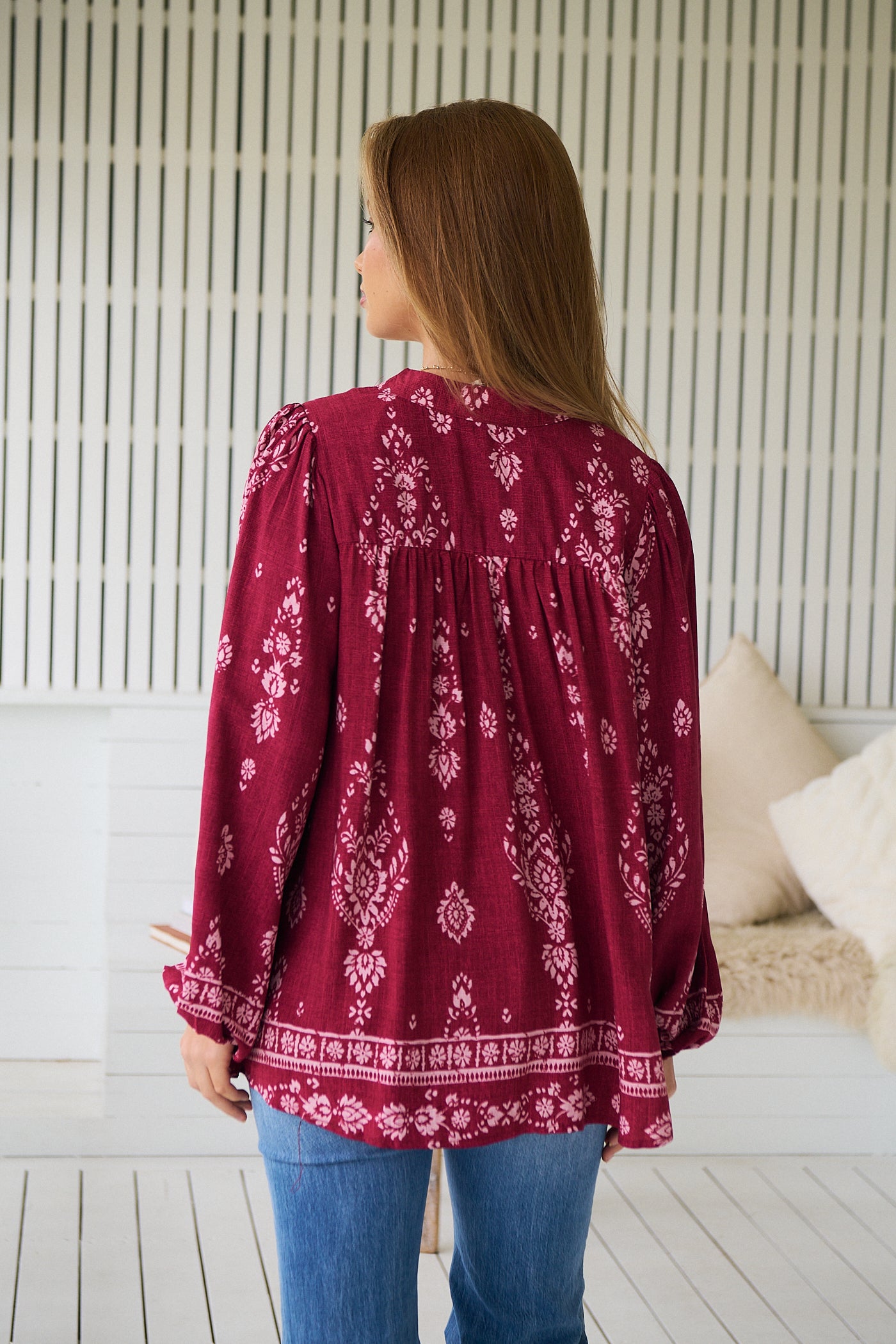 JAASE | RHUBARB KIVA BEE BLOUSE | Bohemian Love Runway