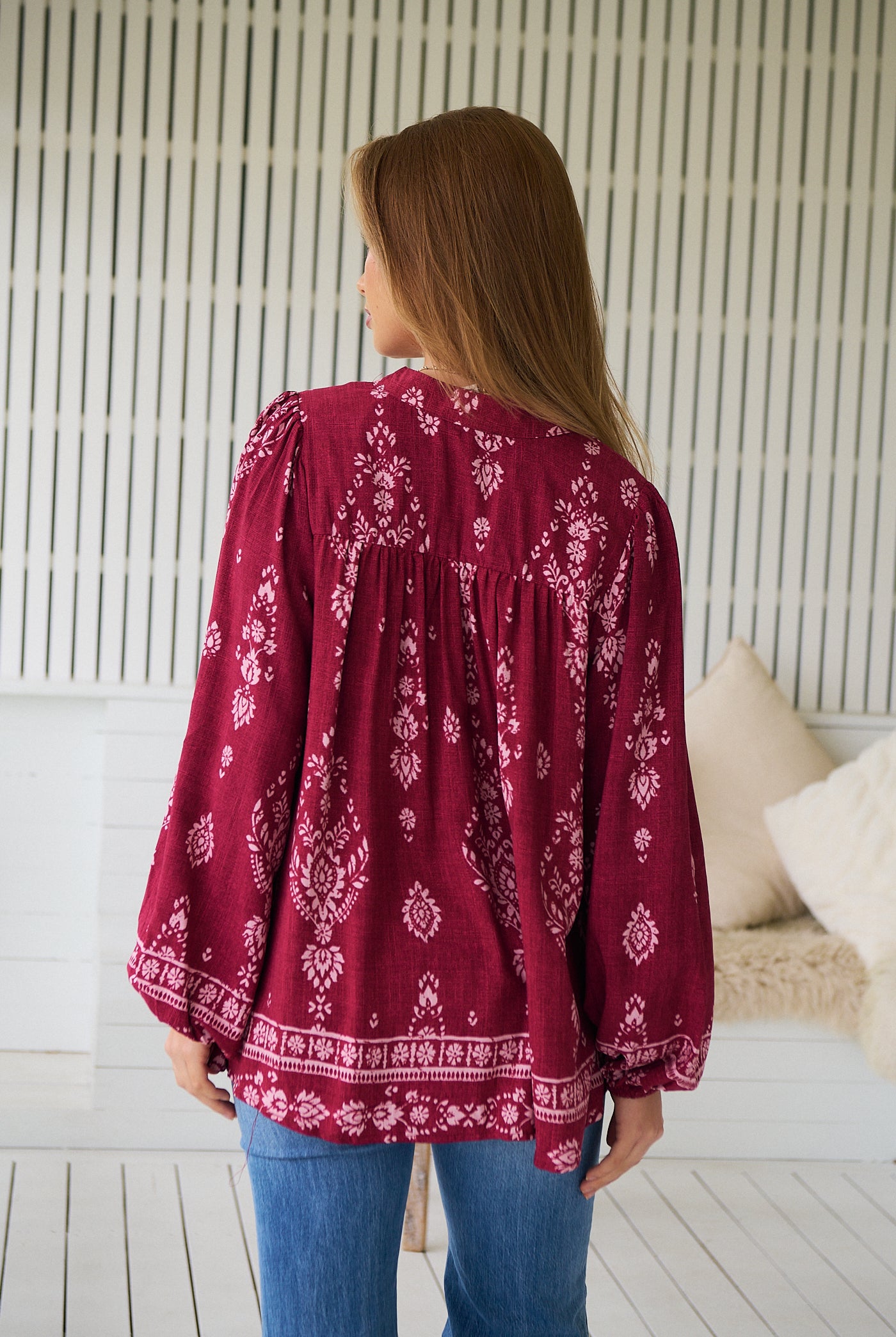JAASE | RHUBARB KIVA BEE BLOUSE | Bohemian Love Runway