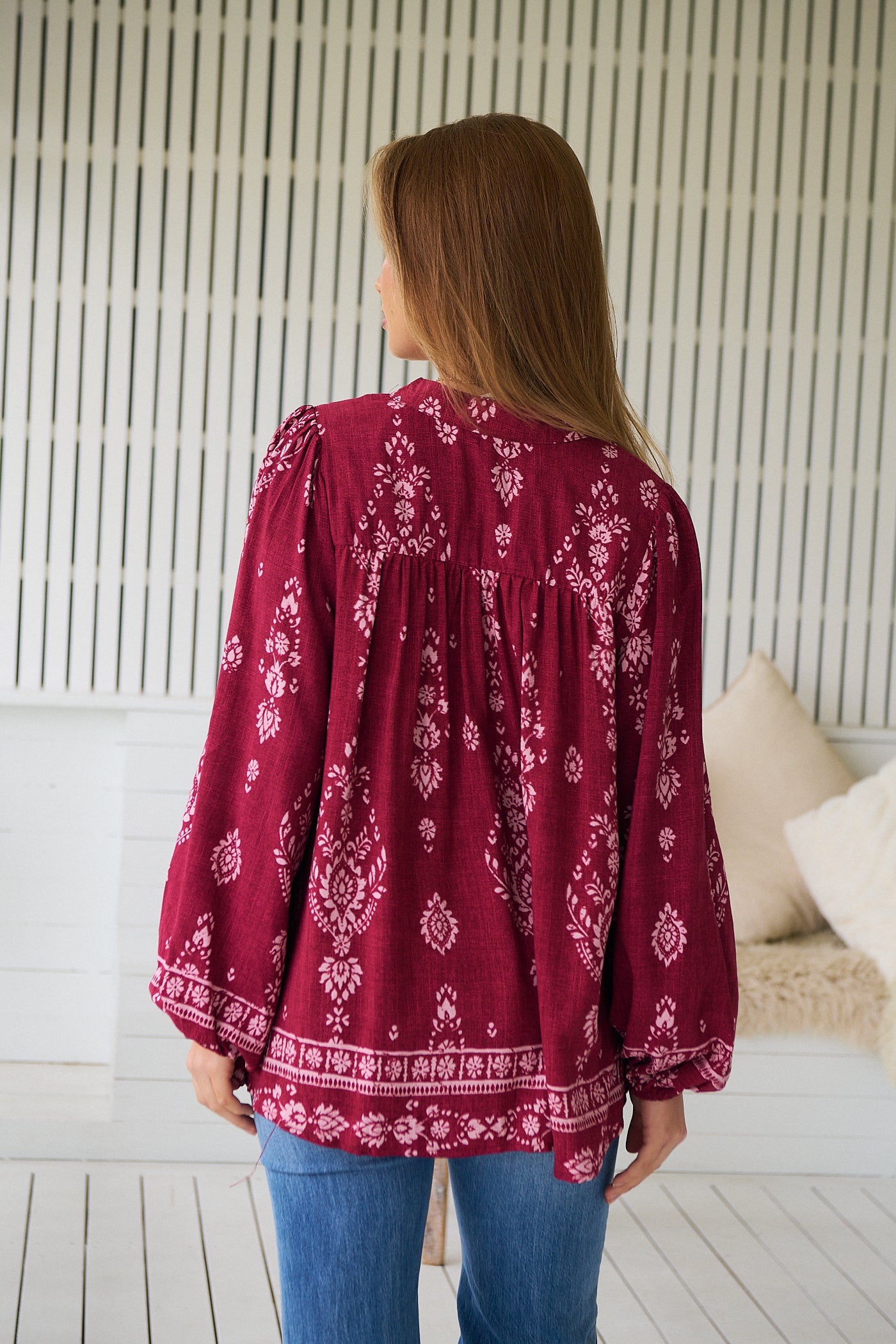 JAASE | RHUBARB KIVA BEE BLOUSE | Bohemian Love Runway